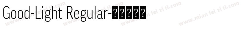 Good-Light Regular字体转换